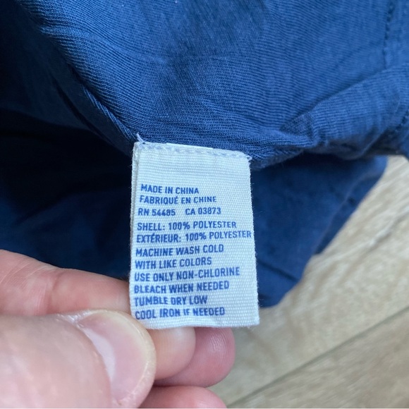 Vintage American Eagle skirt floral blue bell elastic waist XL - Picture 7 of 9